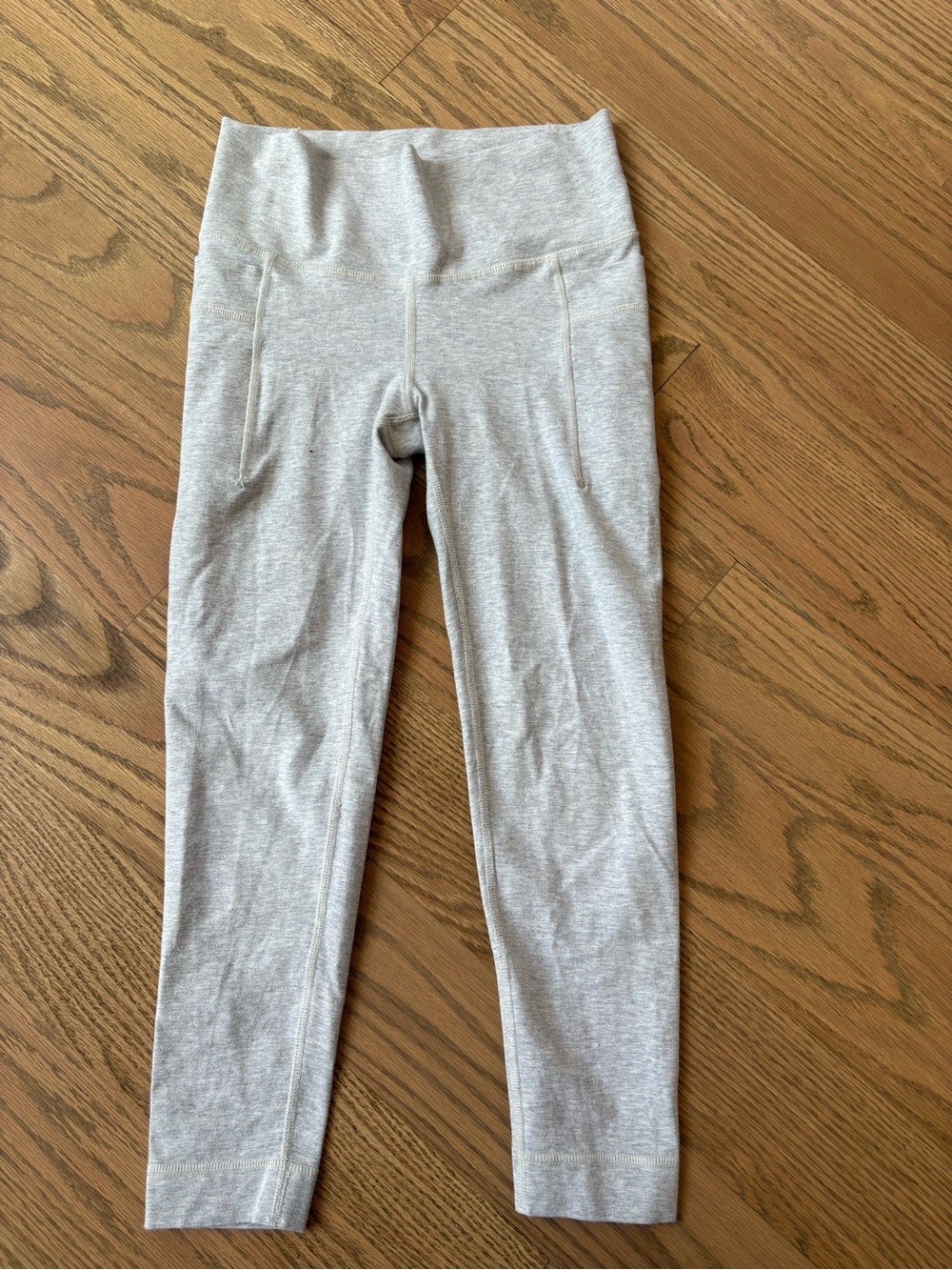 Athleta Girls' Heather Gray High-Waist Leggings